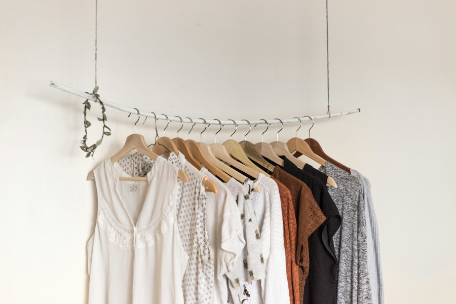 Quiet luxury capsule wardrobe with neutral natural fibre garments